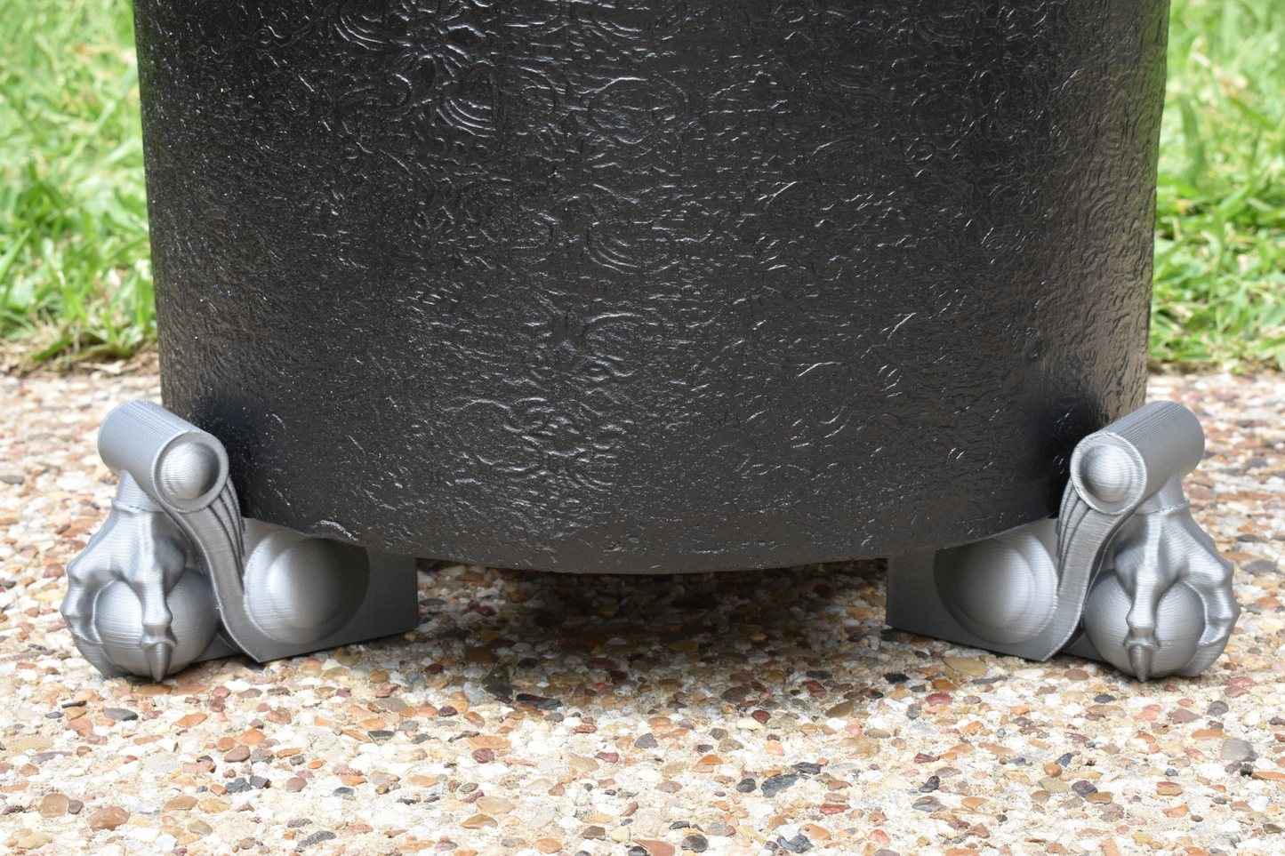 Large Art Deco Decorative Pot Feet Set of 3 — PETG, For 12"+ Pots