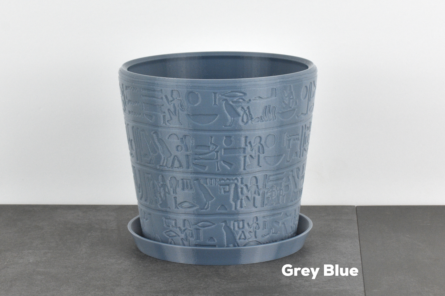 Hieroglyphics Egyptian Planter - 6-inch Round Pot