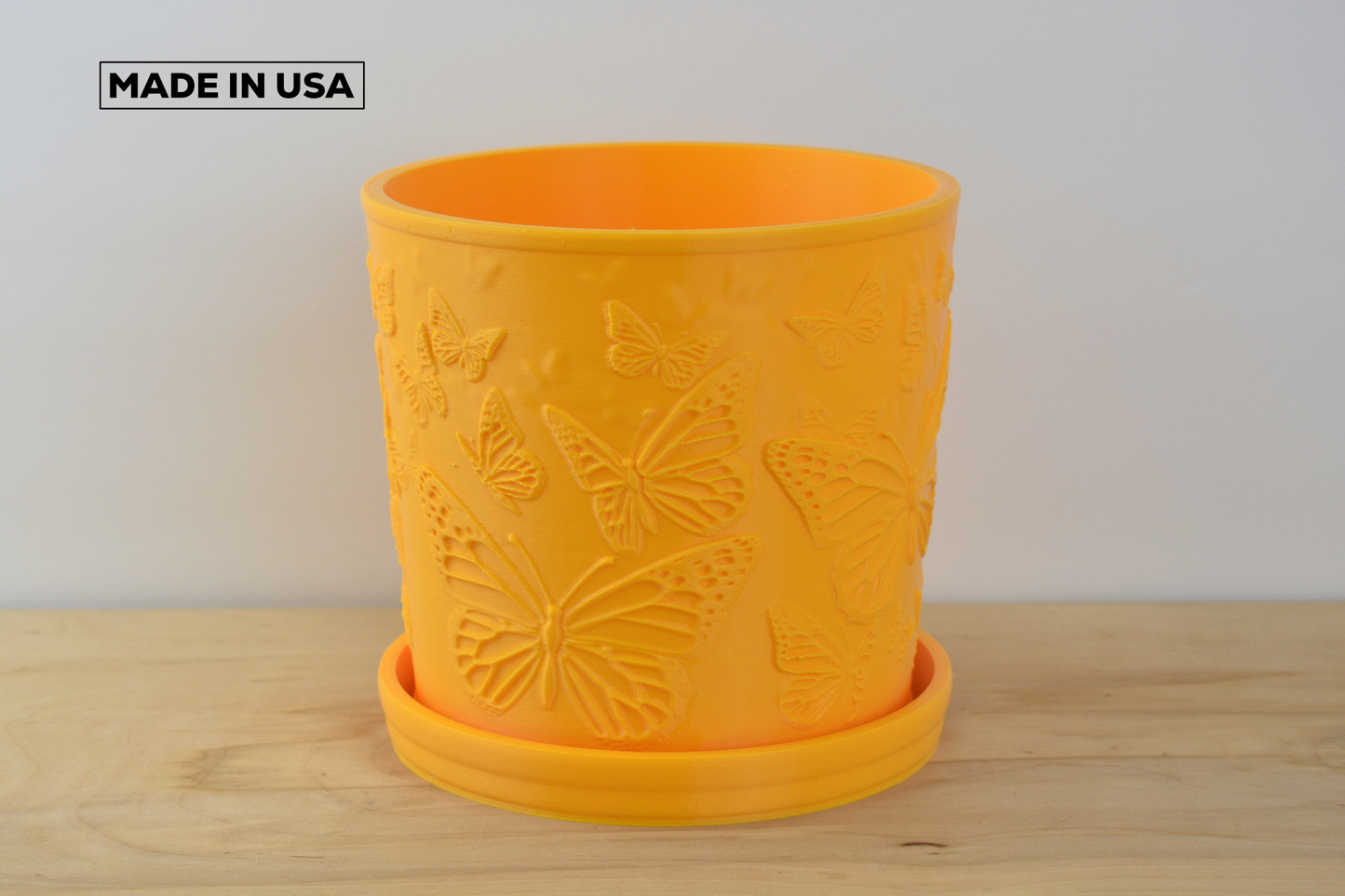 Medium Butterfly Planter 6-inch Pot, Multiple Color Options, Indoor/Outdoor