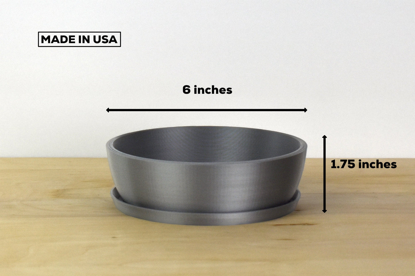 6-inch Round Modern Bonsai Pot