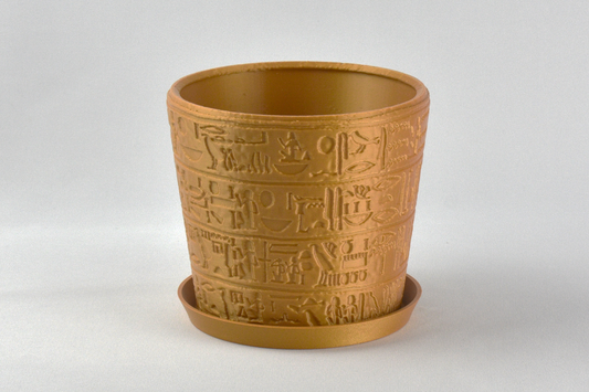 4.5-inch Hieroglyphics Egyptian Planter Pot