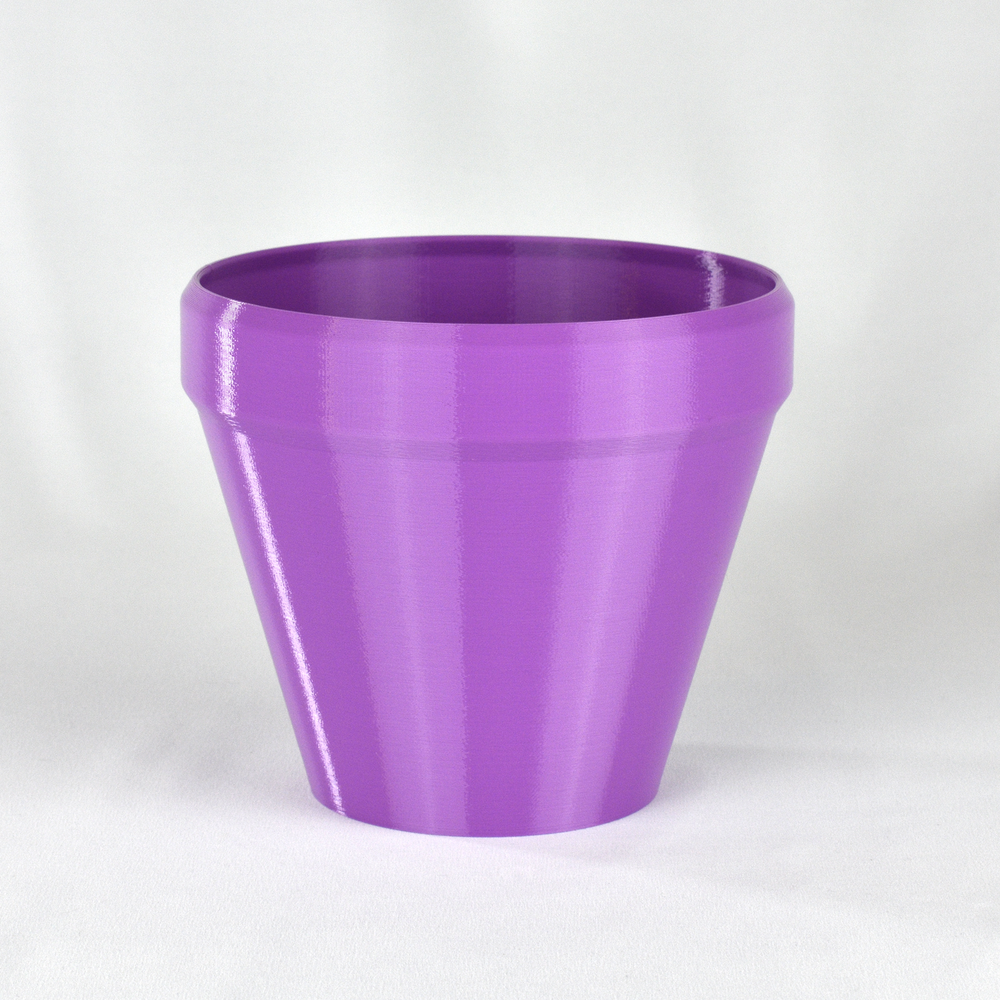 Medium Classic Flower Pot, 6-inch Round Planter, Mauve, Indoor/Outdoor