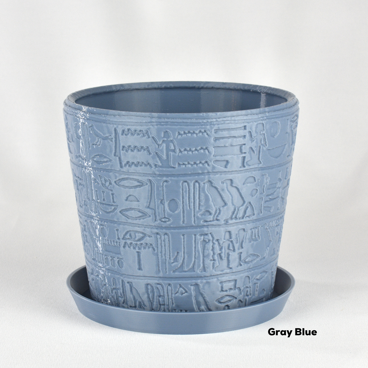 Medium Hieroglyphics Egyptian Planter - 6-inch Round Pot