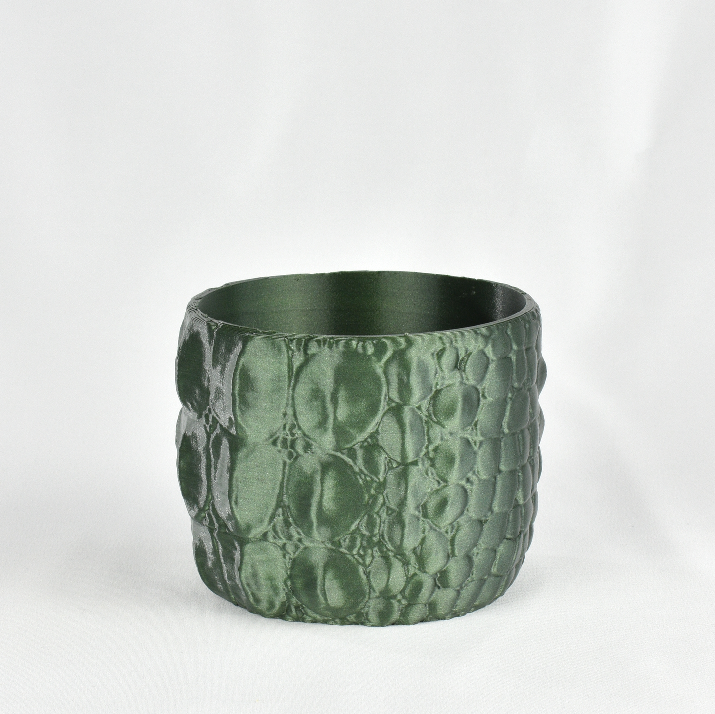 Small Alligator Planter, Metallic Green, 4-inch Pot