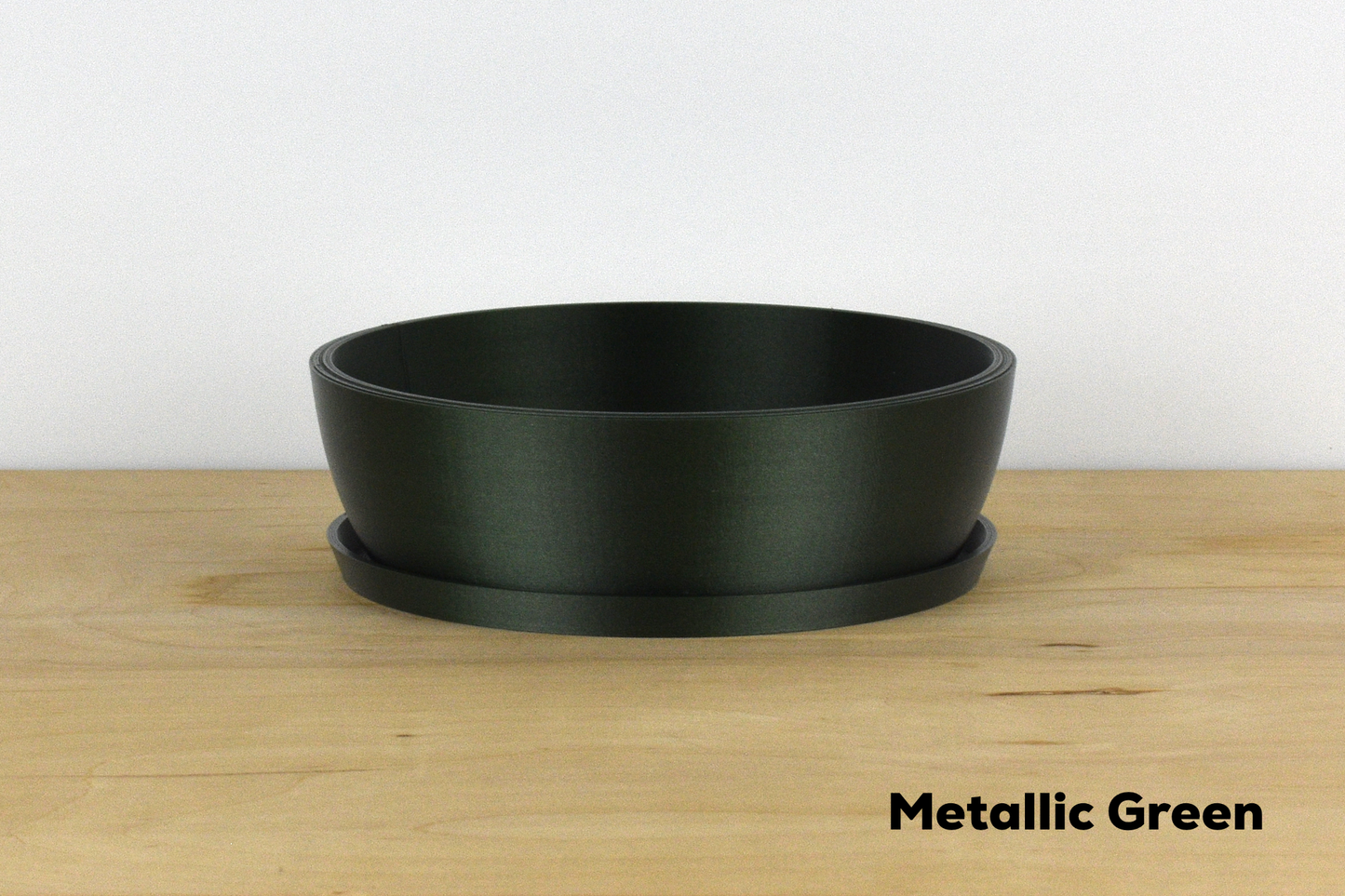 8-inch Modern Bonsai Pot Round, Fitted Meshes & Drip Tray,  Outdoor Safe, 30+ colors