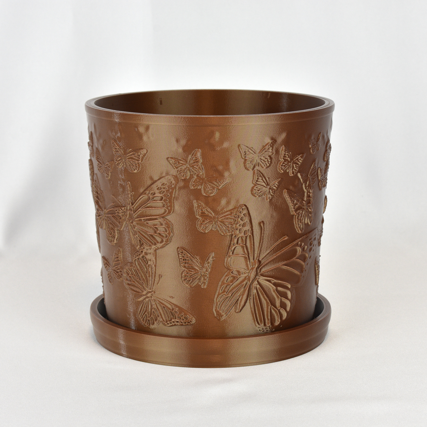 Medium Butterfly Planter, Copper Color, 6-inch Pot, Indoor/Outdoor