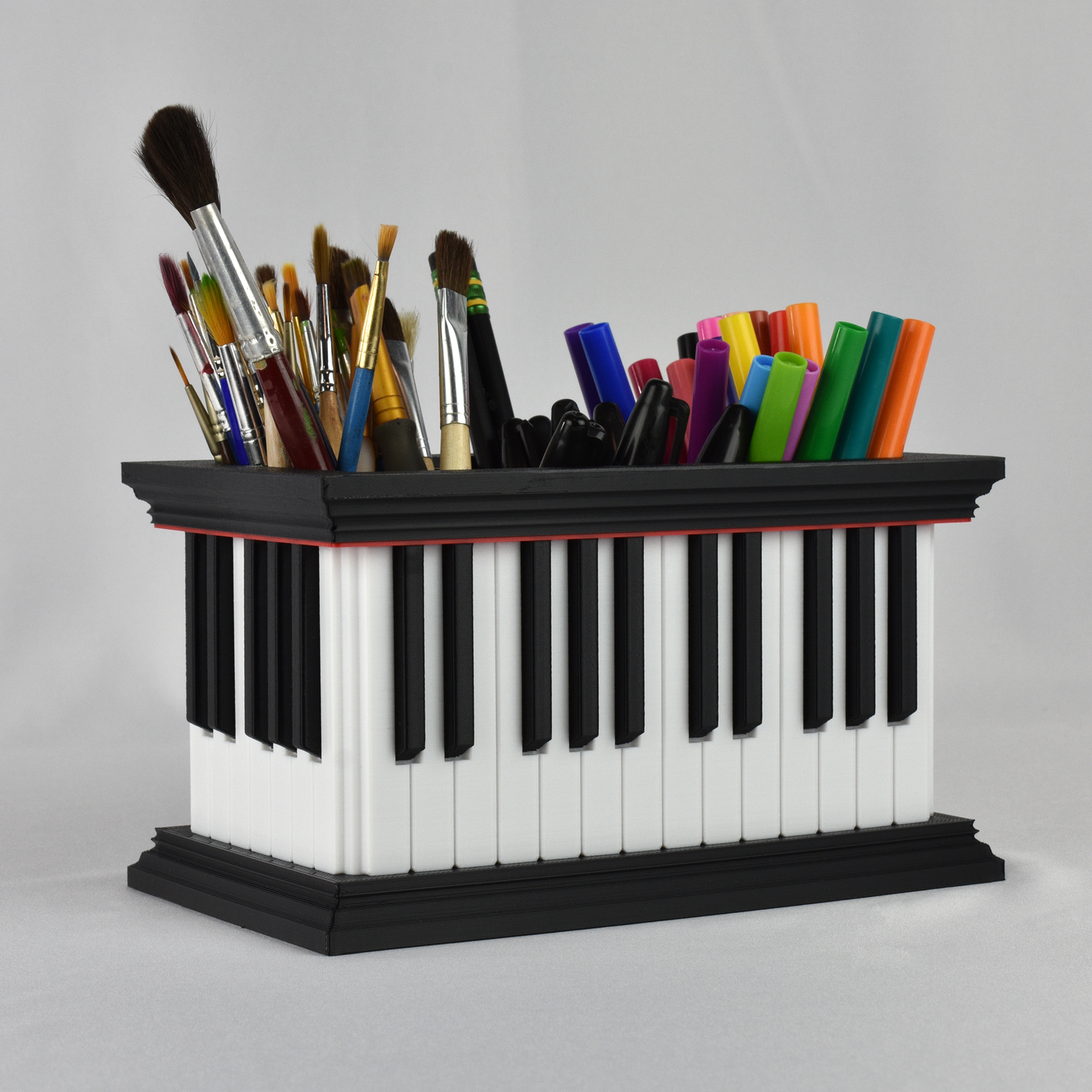 Piano Keyboard Desk Organizer, Pencil Holder, Music Teacher Gift