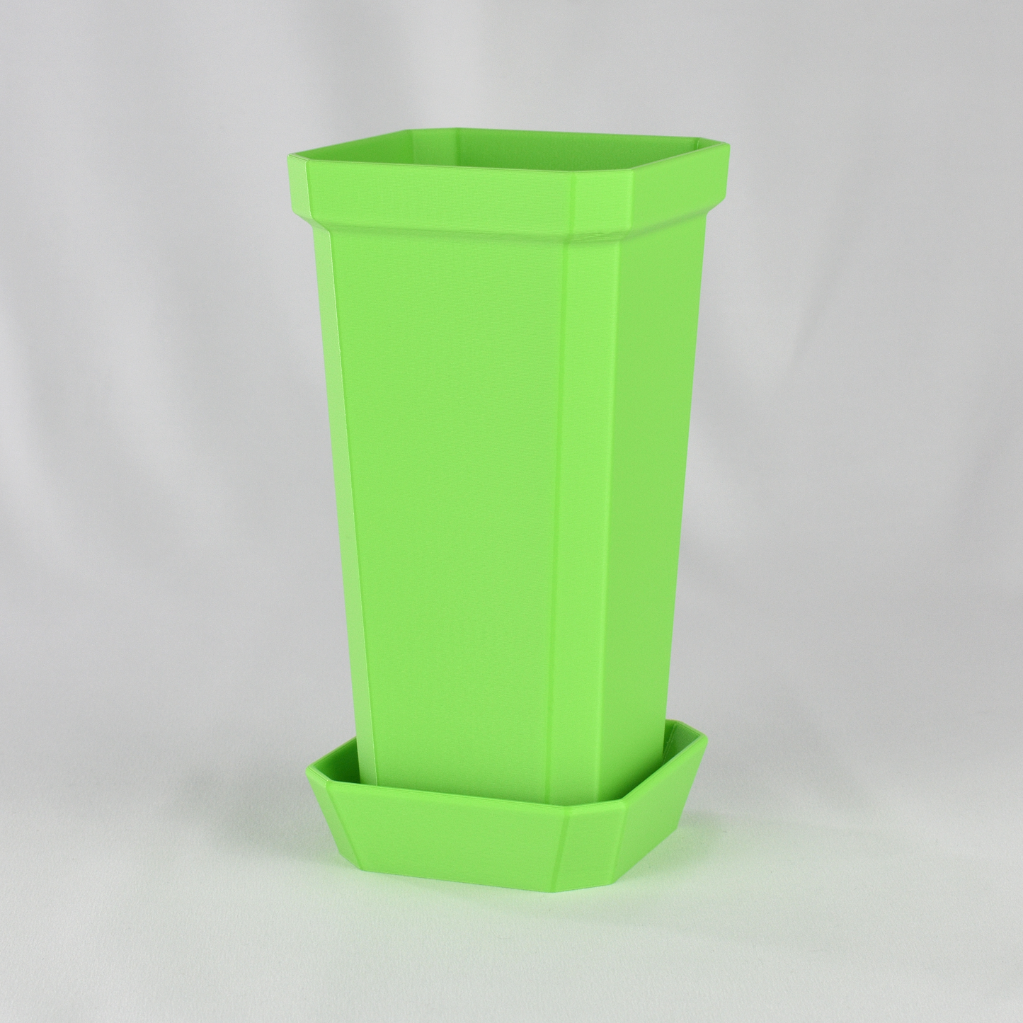 narrow plant pot Tall and Narrow Plant Pot, Lime Green, 7-inch Height – GLU3D Prints