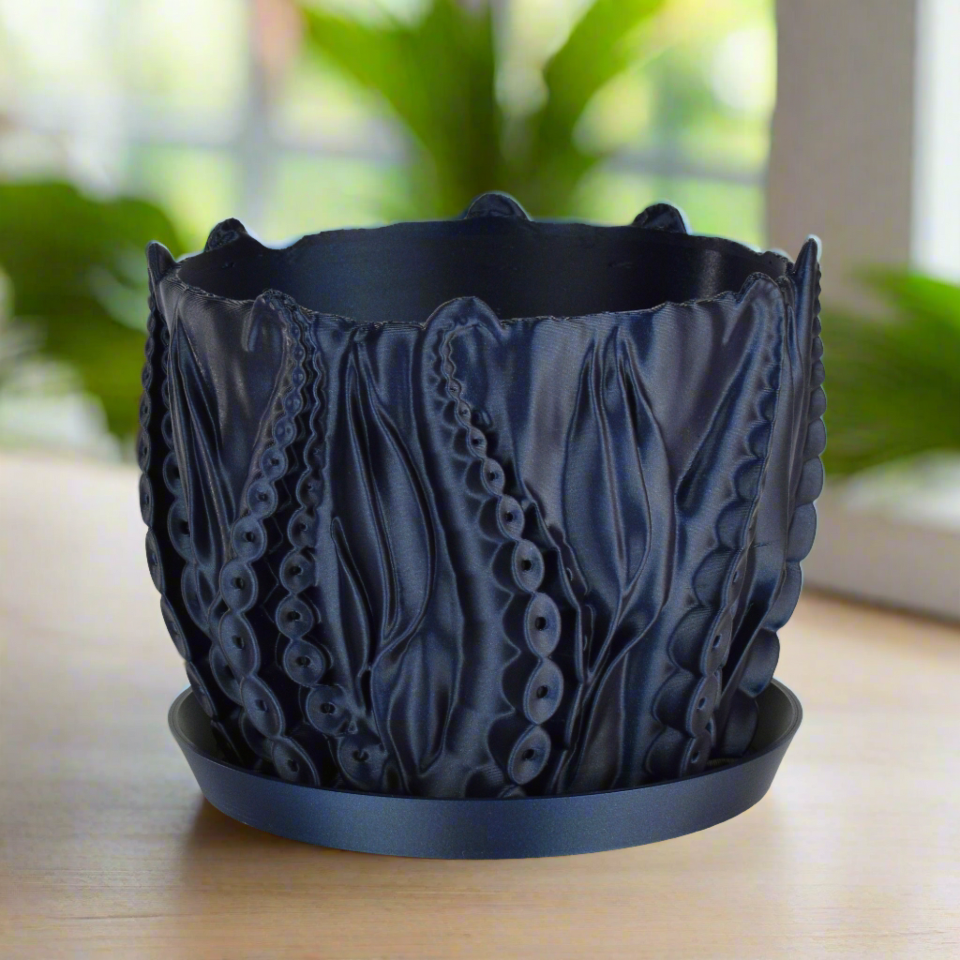 octopus planter pot Medium Octopus Tentacles Undersea Planter, Dark Blue, 6-inch Pot, Indo – GLU3D Prints
