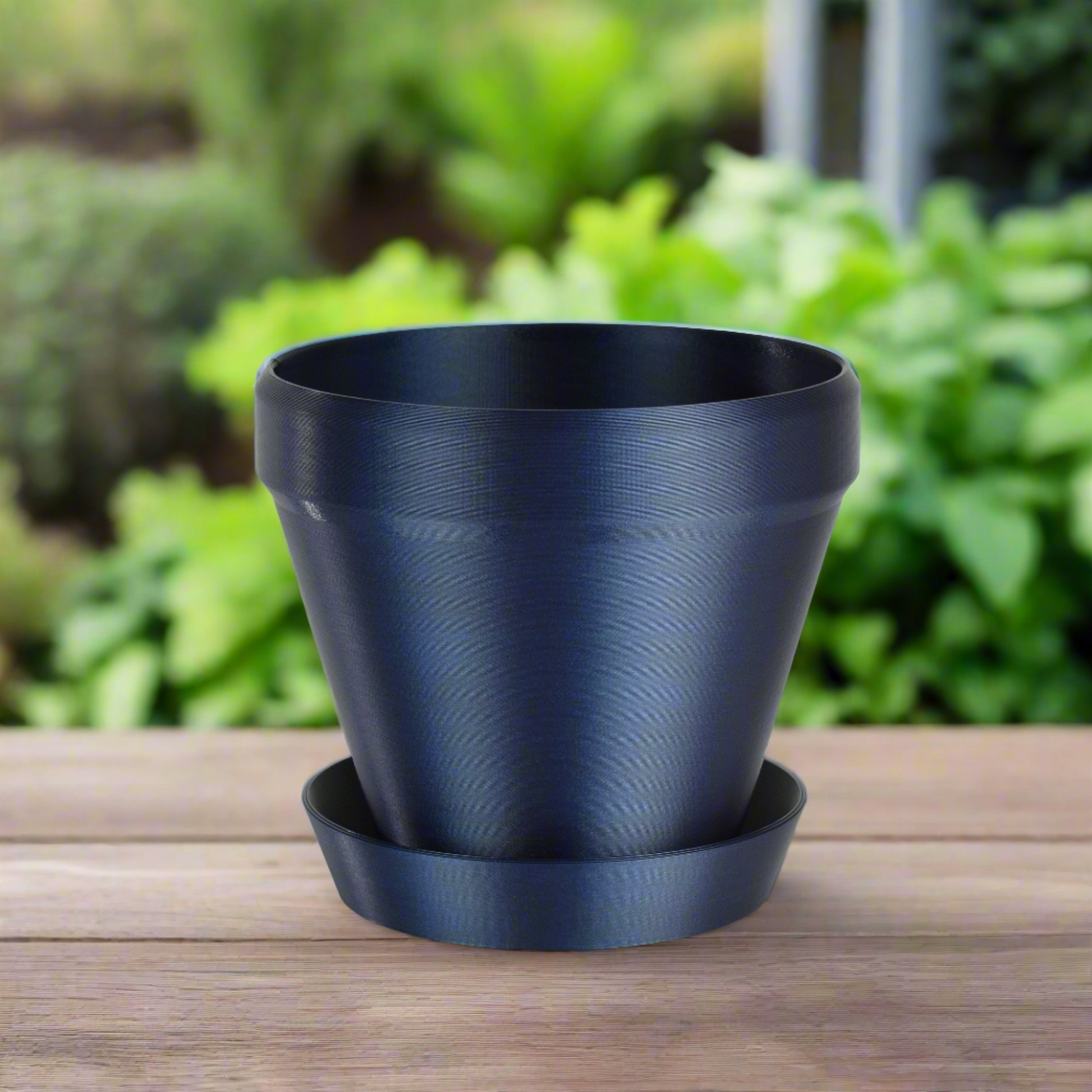 dark blue plant pot Medium Classic Flower Pot, 6-inch Round Planter, Dark Blue, Indoor/Out – GLU3D Prints