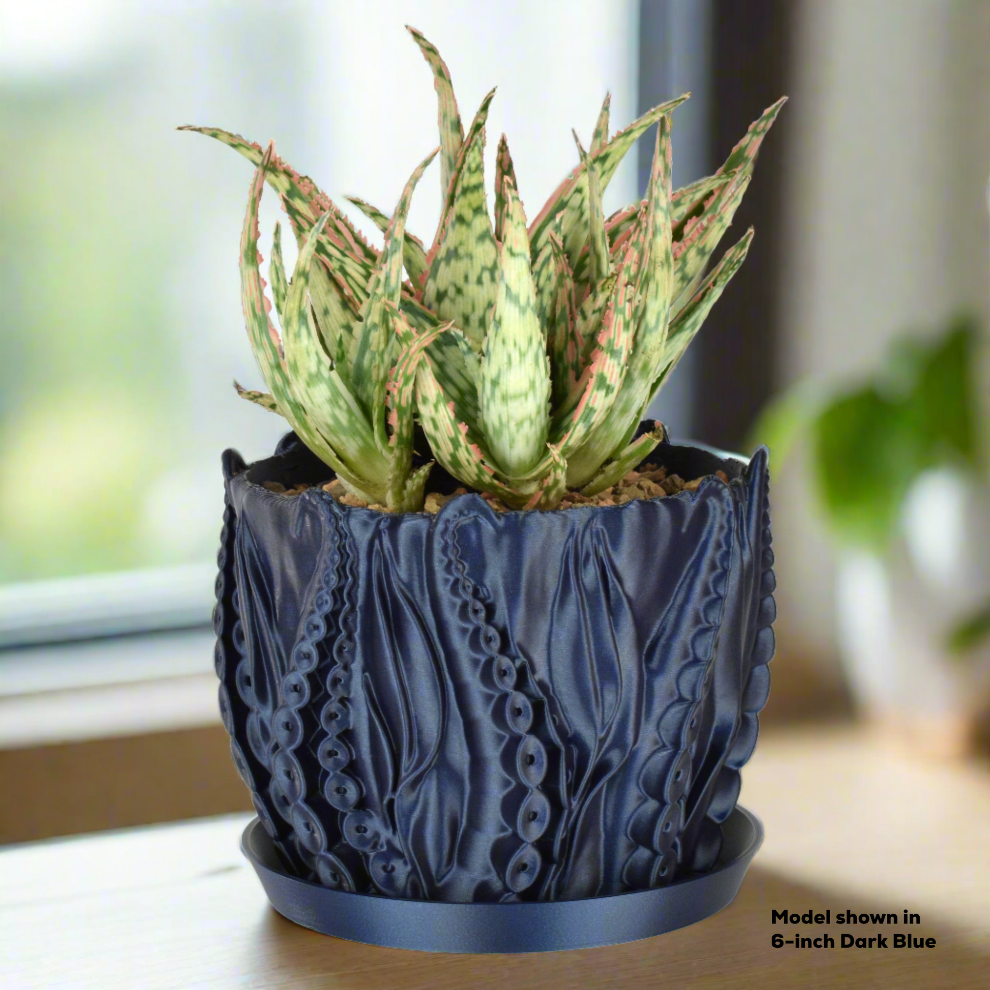 octopus planter pot Large Octopus Tentacles Undersea Planter, Silver Color, 8-inch – GLU3D Prints
