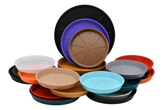 6.5" Large Planter Saucer Trays in 20+ Colors
