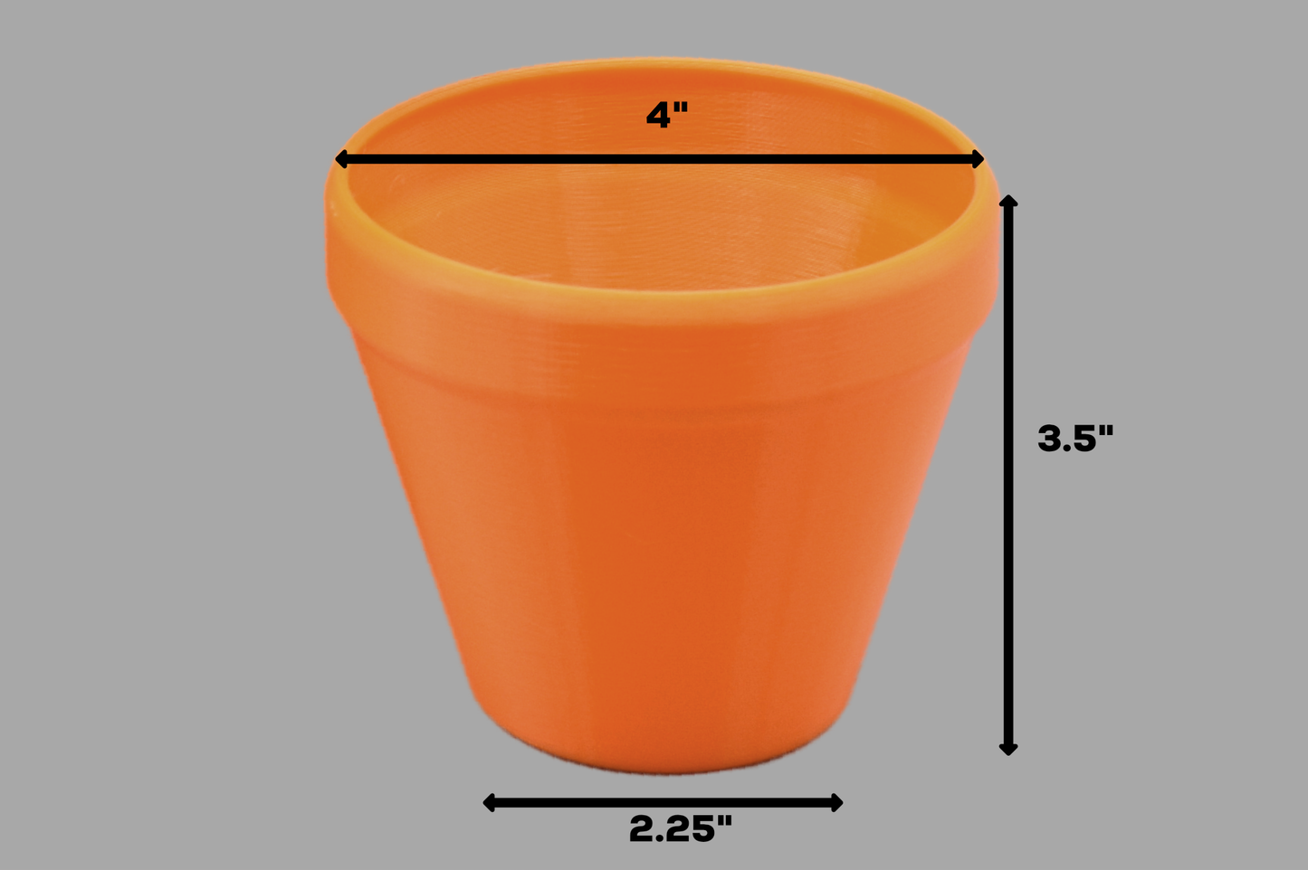 4-inch Colorful Outdoor-Safe Flower Pot, Optional Saucer