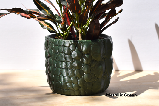 Medium Alligator Planter Decor, 6-inch Pot, Multiple Color Options, Indoor/Outdoor