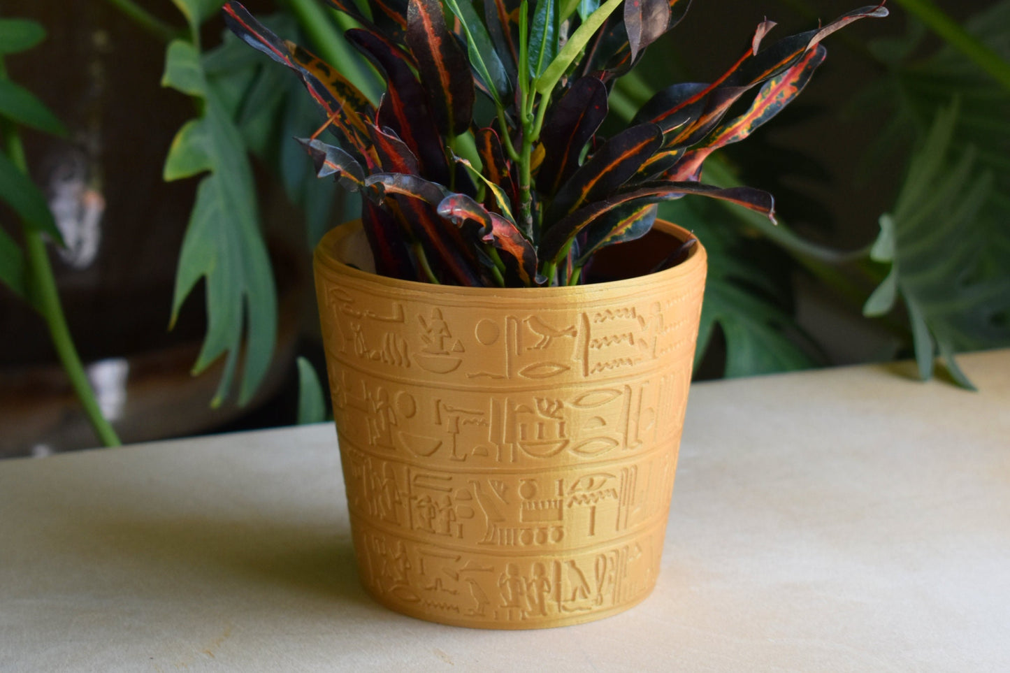 4.5-inch Hieroglyphics Egyptian Planter