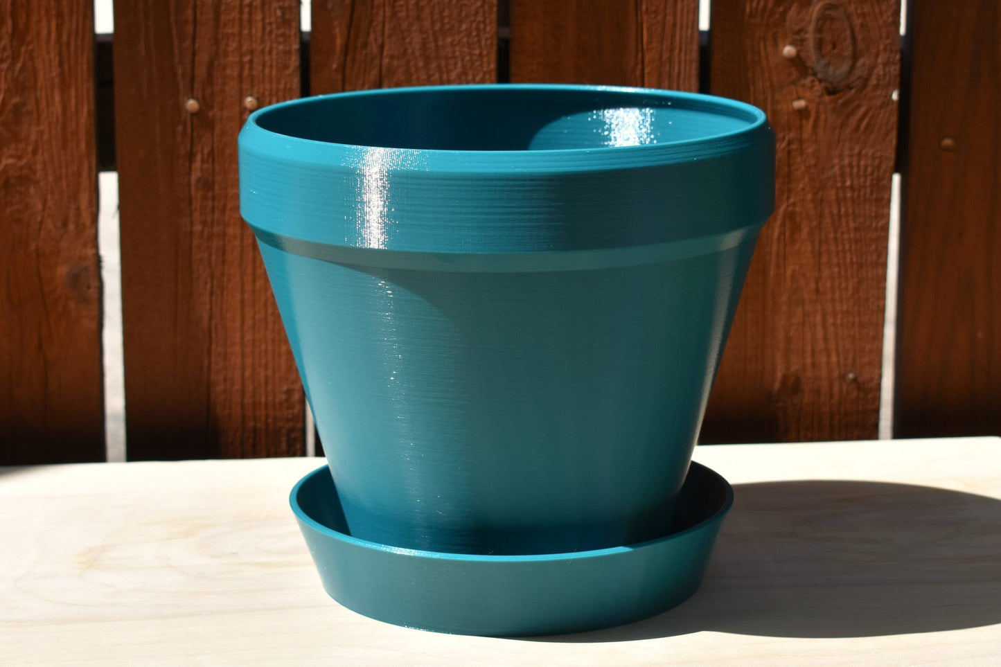 8-inch Round Plant Pot and Optional Saucer, 20+ Colors, Outdoor or Indoor